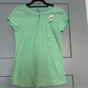 GAP Women’s NWT Small Mint Green V-Neck Tank Top Soft Cotton Blend Chic Basic